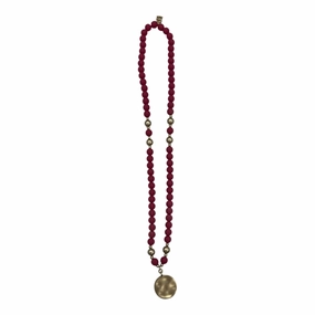 Necklace Pendant By Clothes Mentor In Pink