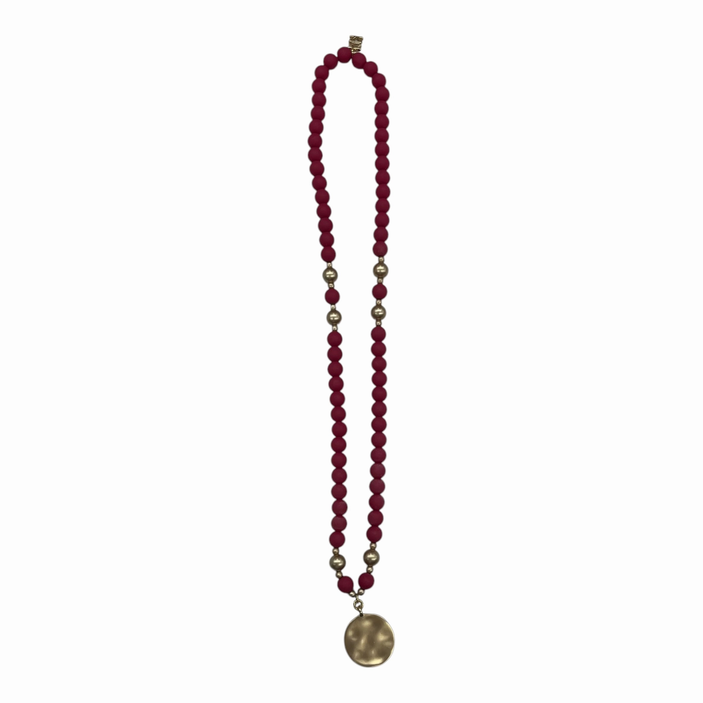 Necklace Pendant By Clothes Mentor In Pink