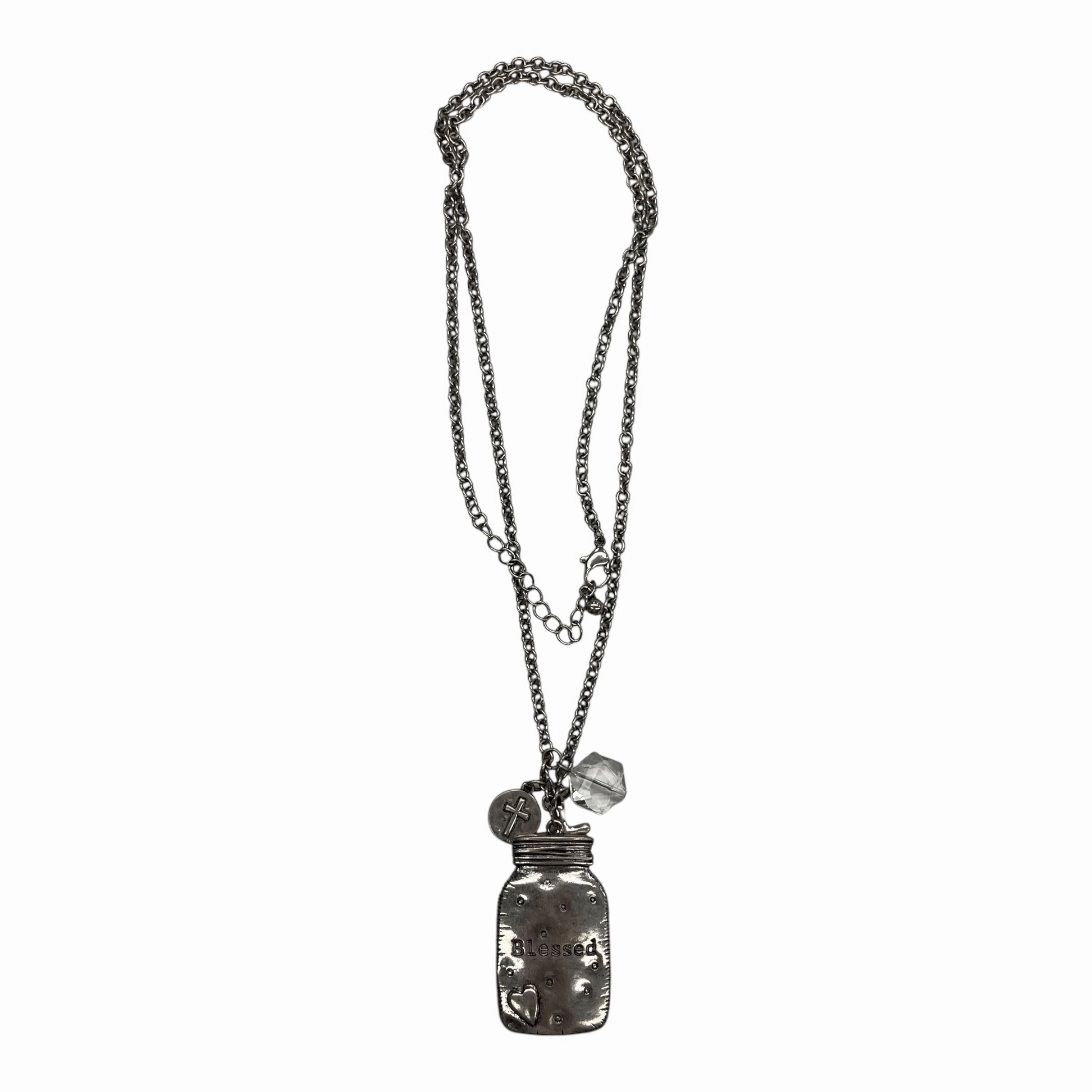 Necklace Pendant By Clothes Mentor In Silver