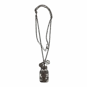 Necklace Pendant By Clothes Mentor In Silver