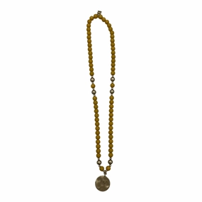 Necklace Pendant By Clothes Mentor In Yellow