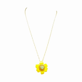Necklace Pendant By J. Crew In Yellow