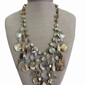 Necklace Set By Cme In Beige, Size:02 Piece Set