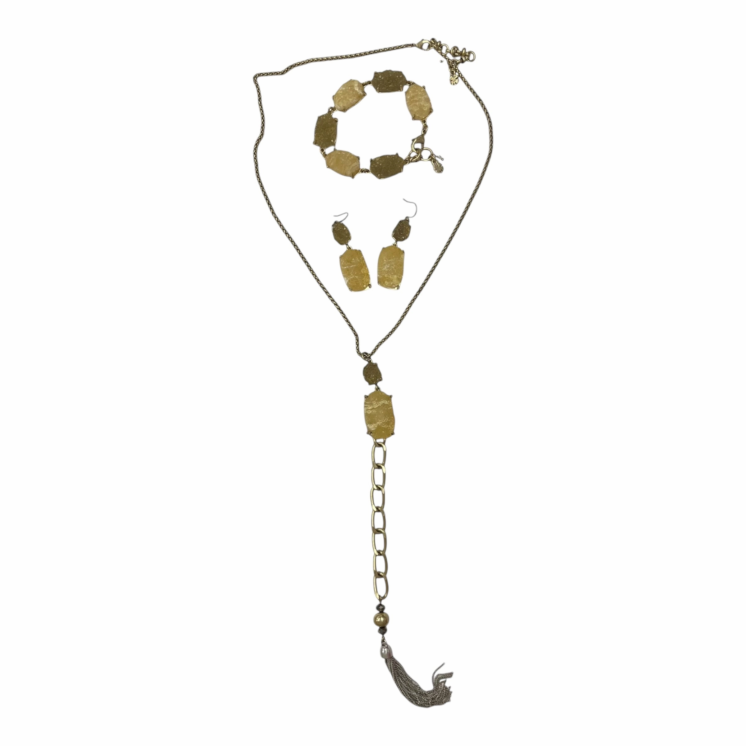 Necklace Set By Lucky Brand In Gold & Yellow, Size:03 Piece Set