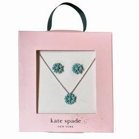 Necklace Set Designer By Kate Spade In Aqua, Size:02 Piece Set