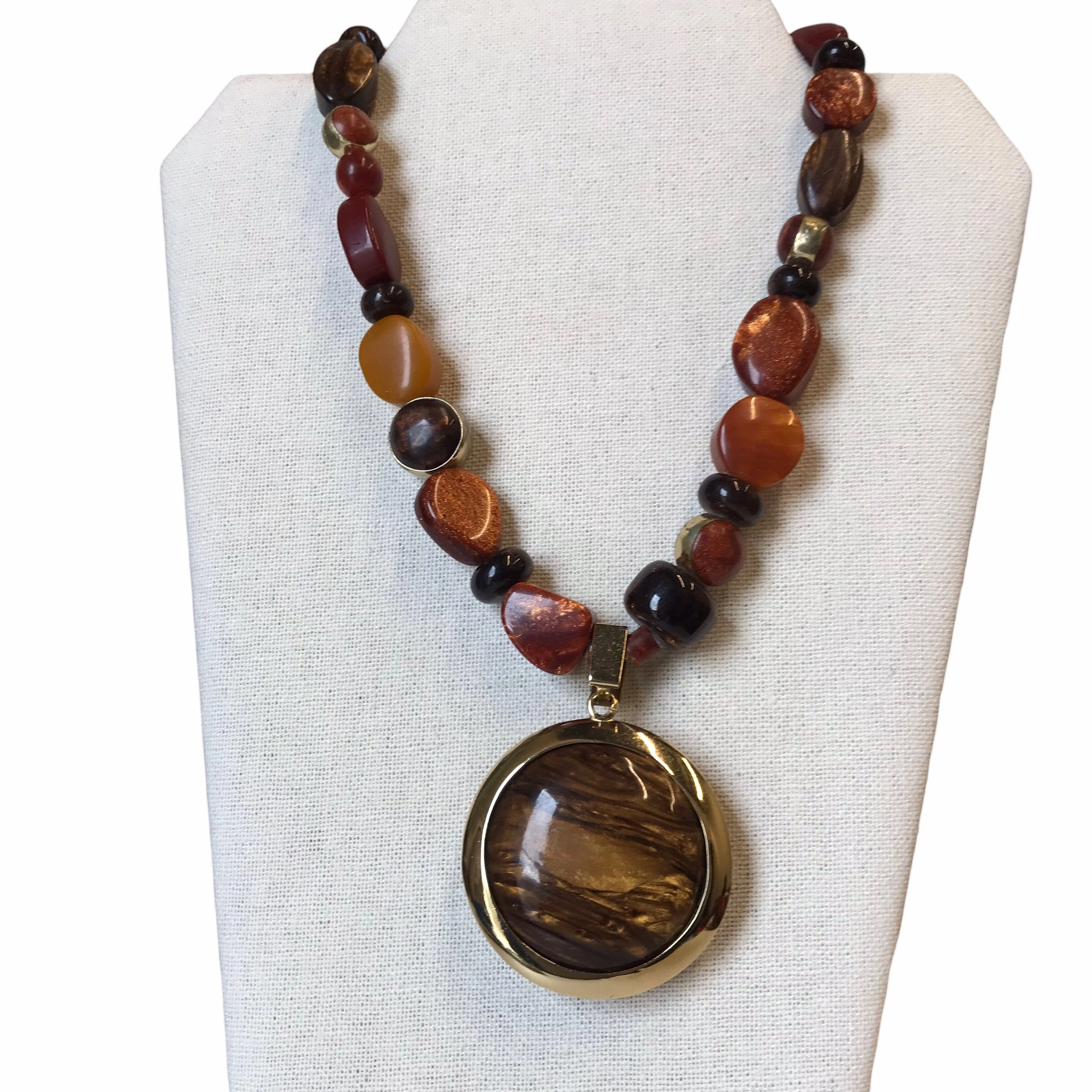 Necklace Statement By Chicos In Brown