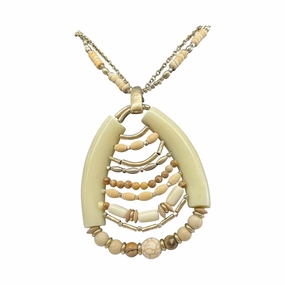 Necklace Statement By Chicos In Cream