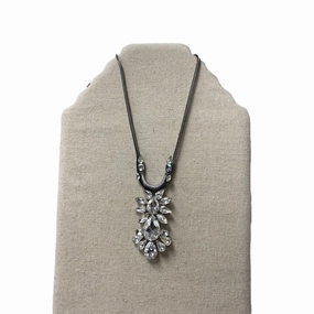 Necklace Statement By Chicos In Grey