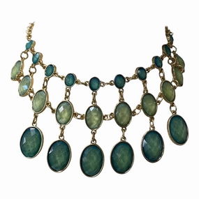 NECKLACE STATEMENT by  CME In GREEN