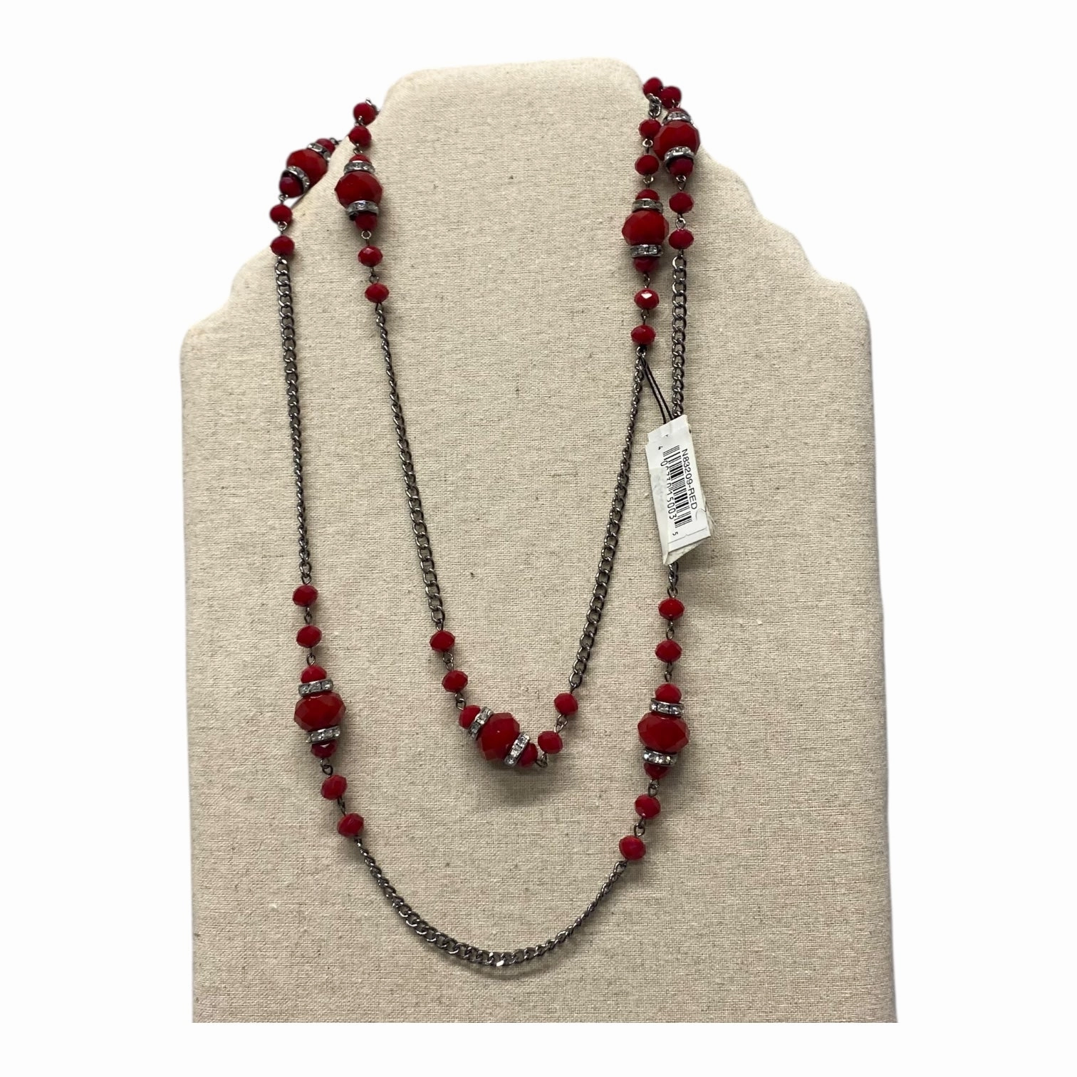 Necklace Statement By Cme In Red
