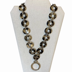 Necklace Statement By Eyebobs In Animal Print