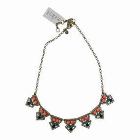 Necklace Statement By J. Crew In Gold & Green