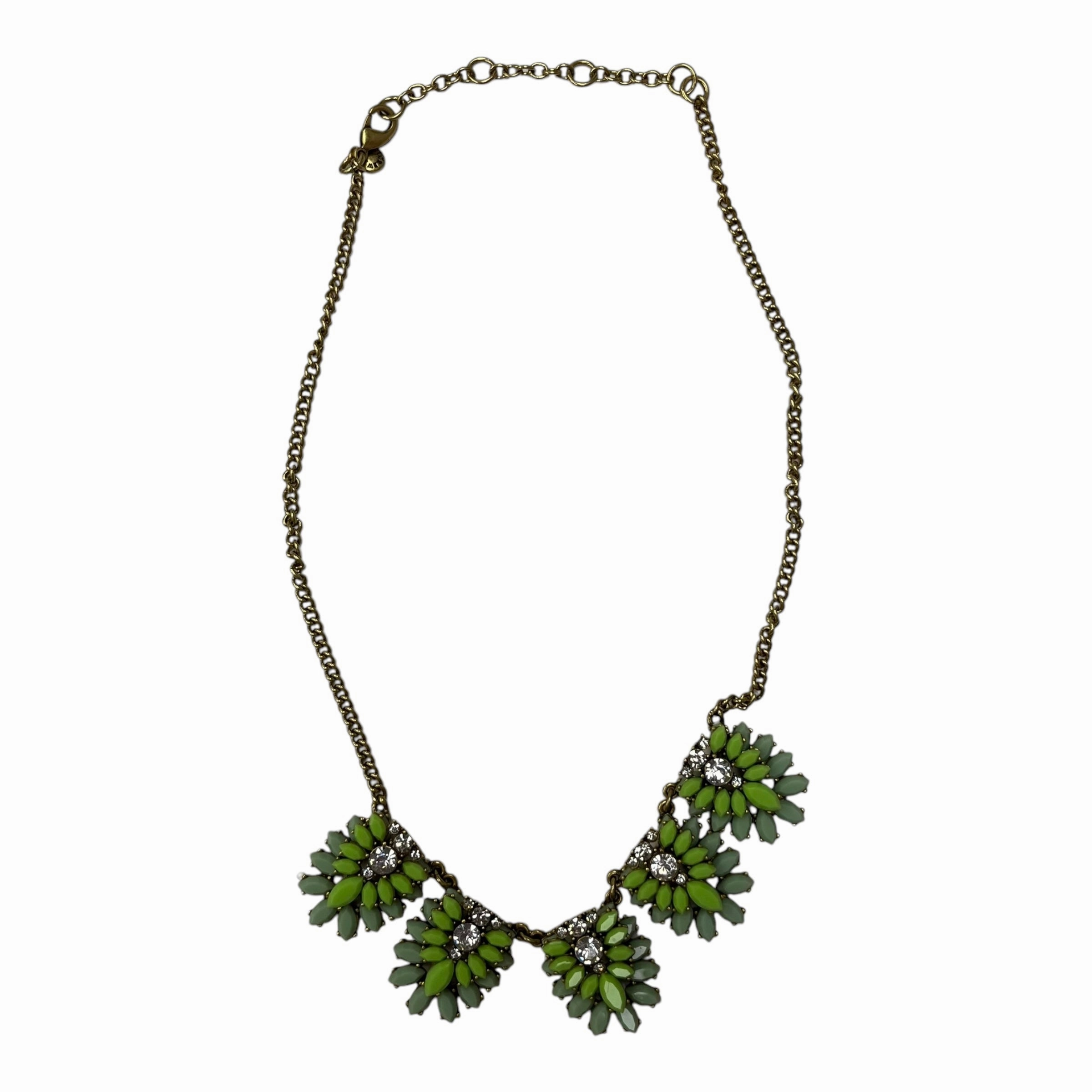 Necklace Statement By J. Crew In Gold & Green