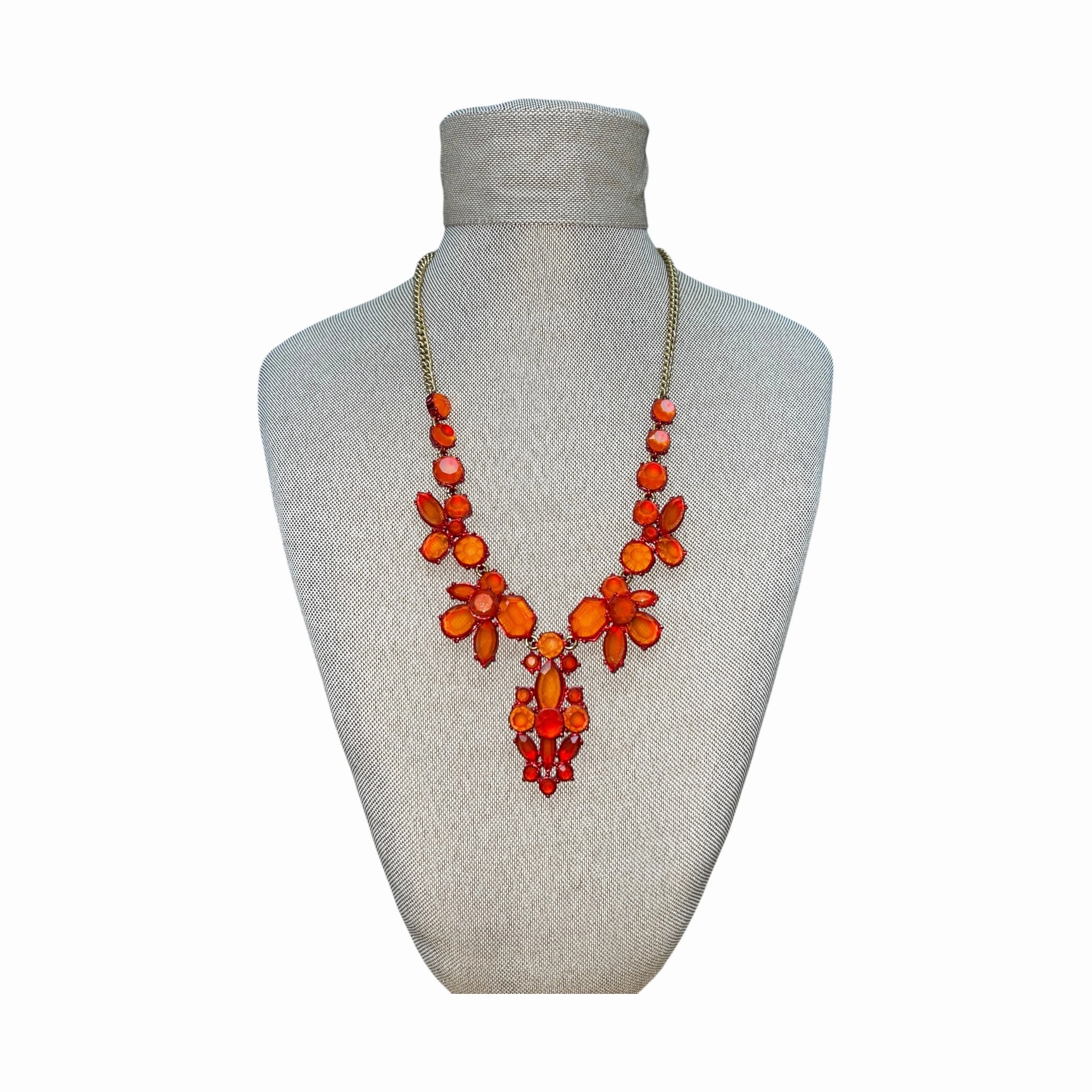 Necklace Statement By J. Crew In Orange
