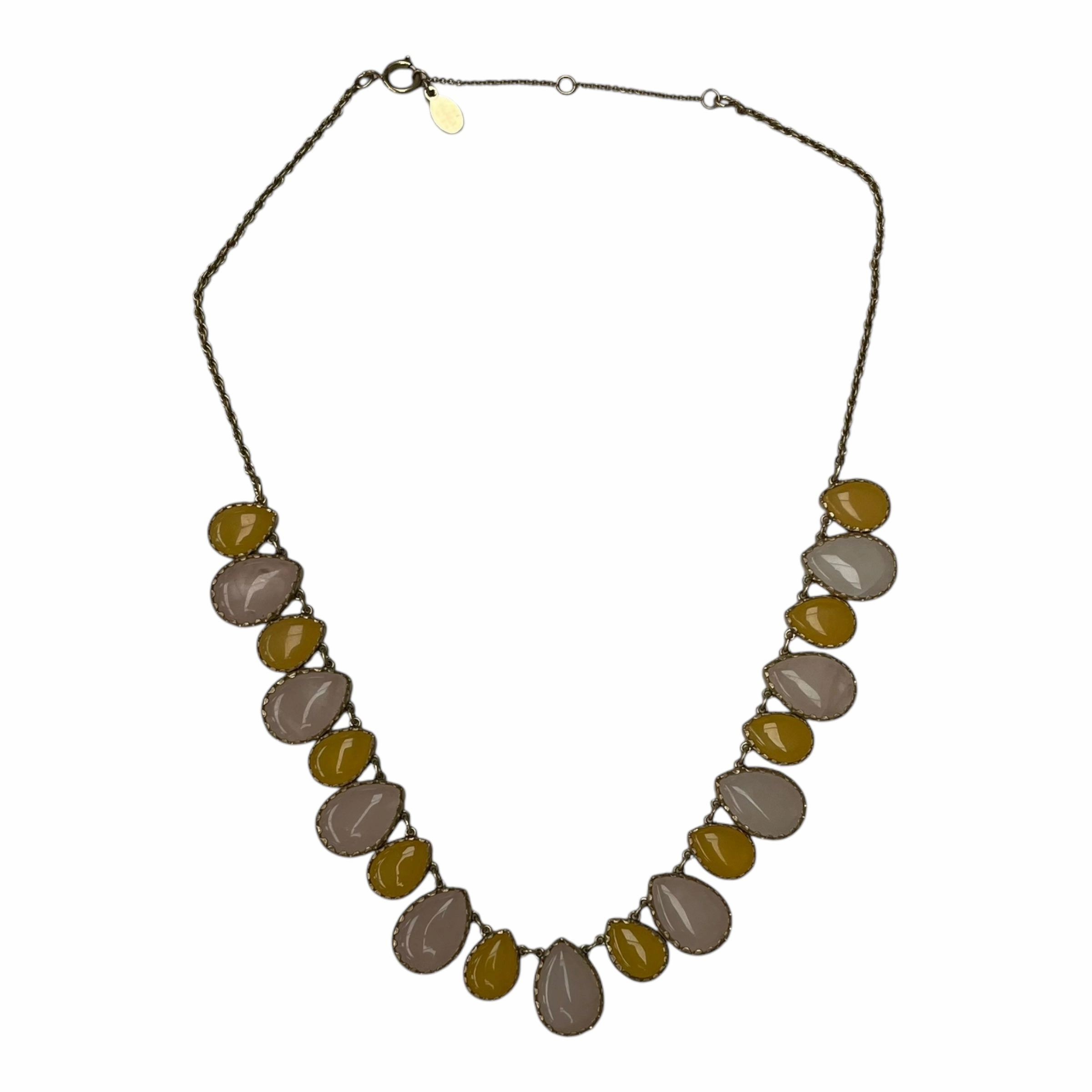 Necklace Statement By Loft In Pink & Yellow