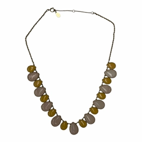 Necklace Statement By Loft In Pink & Yellow