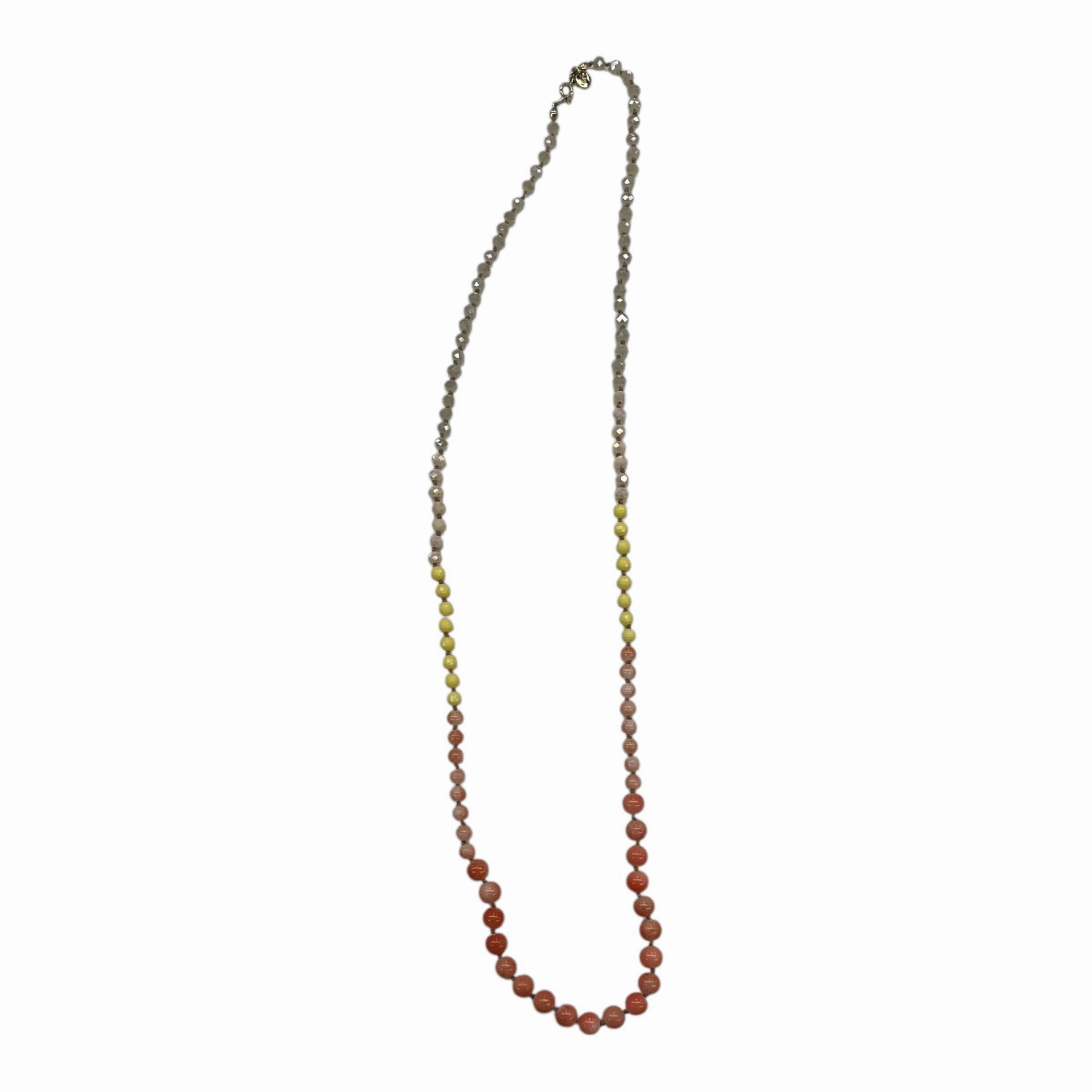 Necklace Statement By Loft In Pink & Yellow
