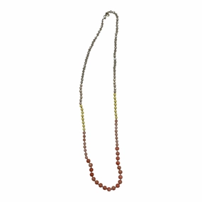 Necklace Statement By Loft In Pink & Yellow