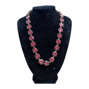 Necklace Statement By Talbots In Gold & Pink