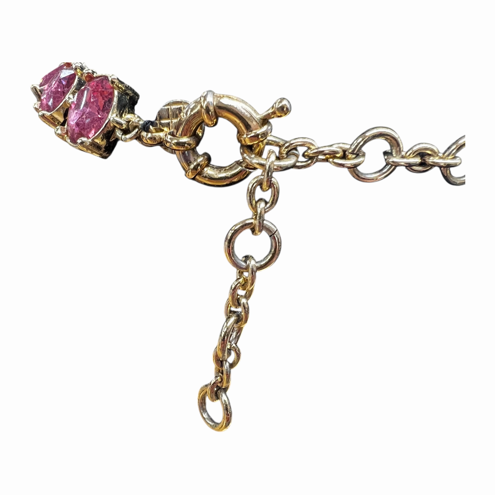 Necklace Statement By Talbots In Gold & Pink