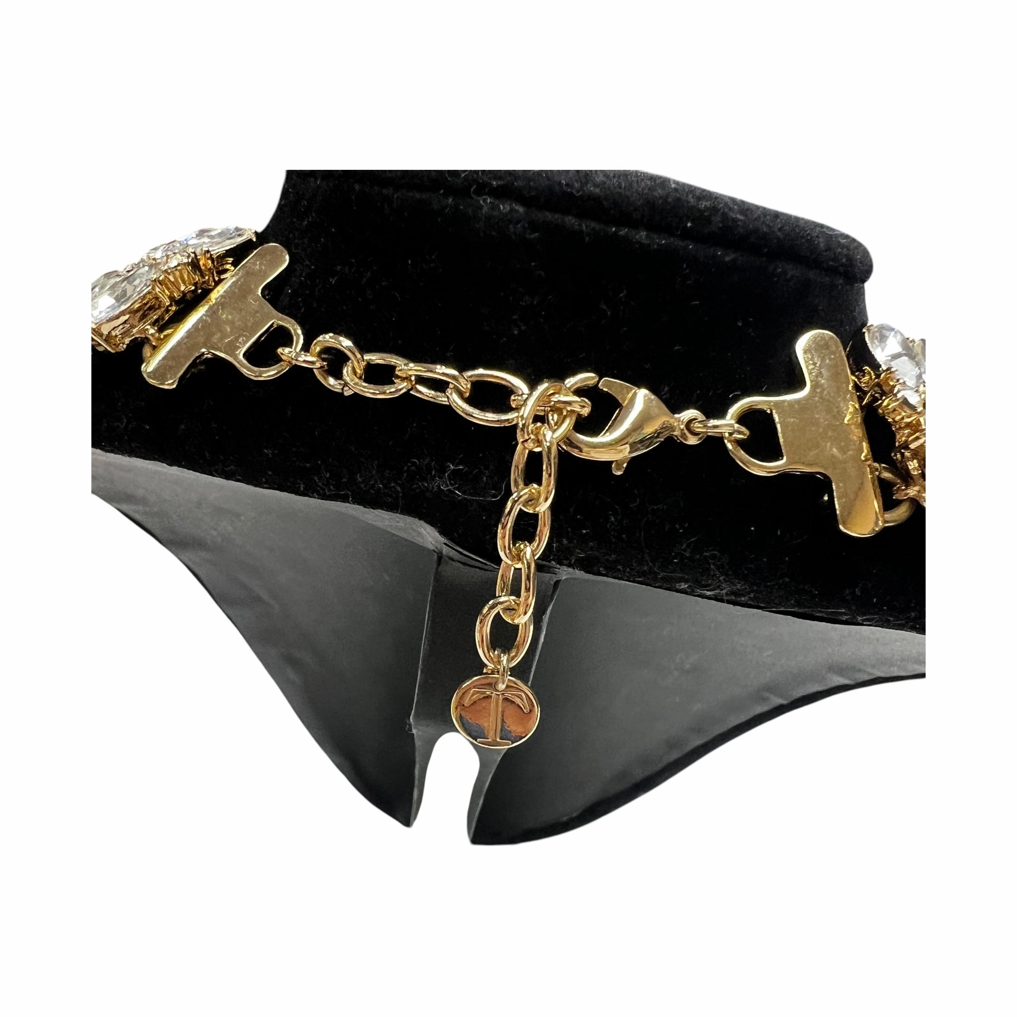 Necklace Statement By Talbots In Gold