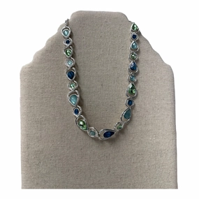 Necklace Statement In Blue & Green
