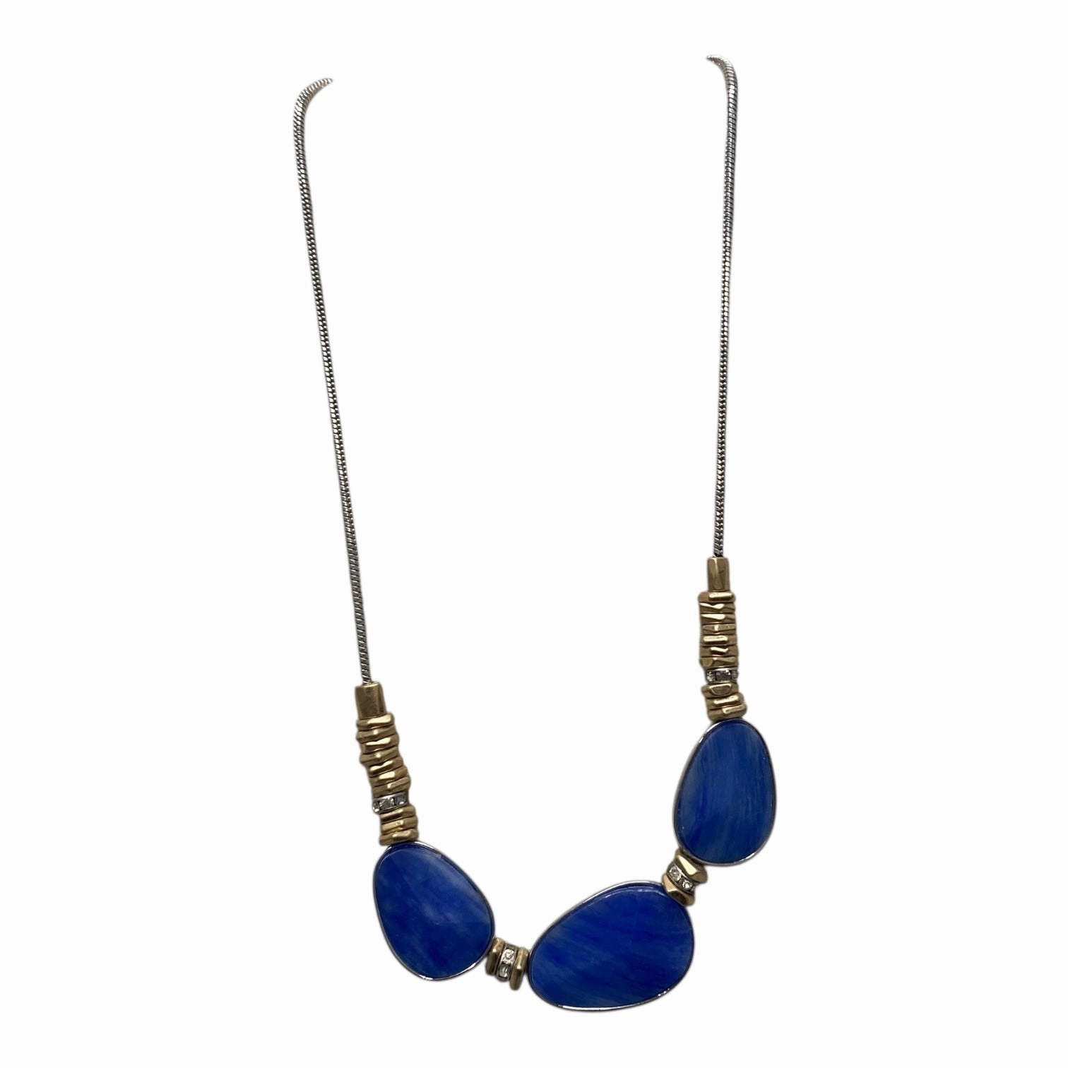 Necklace Statement  In Blue