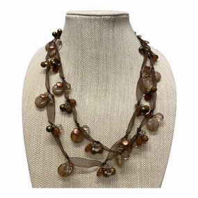 Necklace Statement  In Bronze