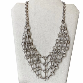Necklace Statement In Silver