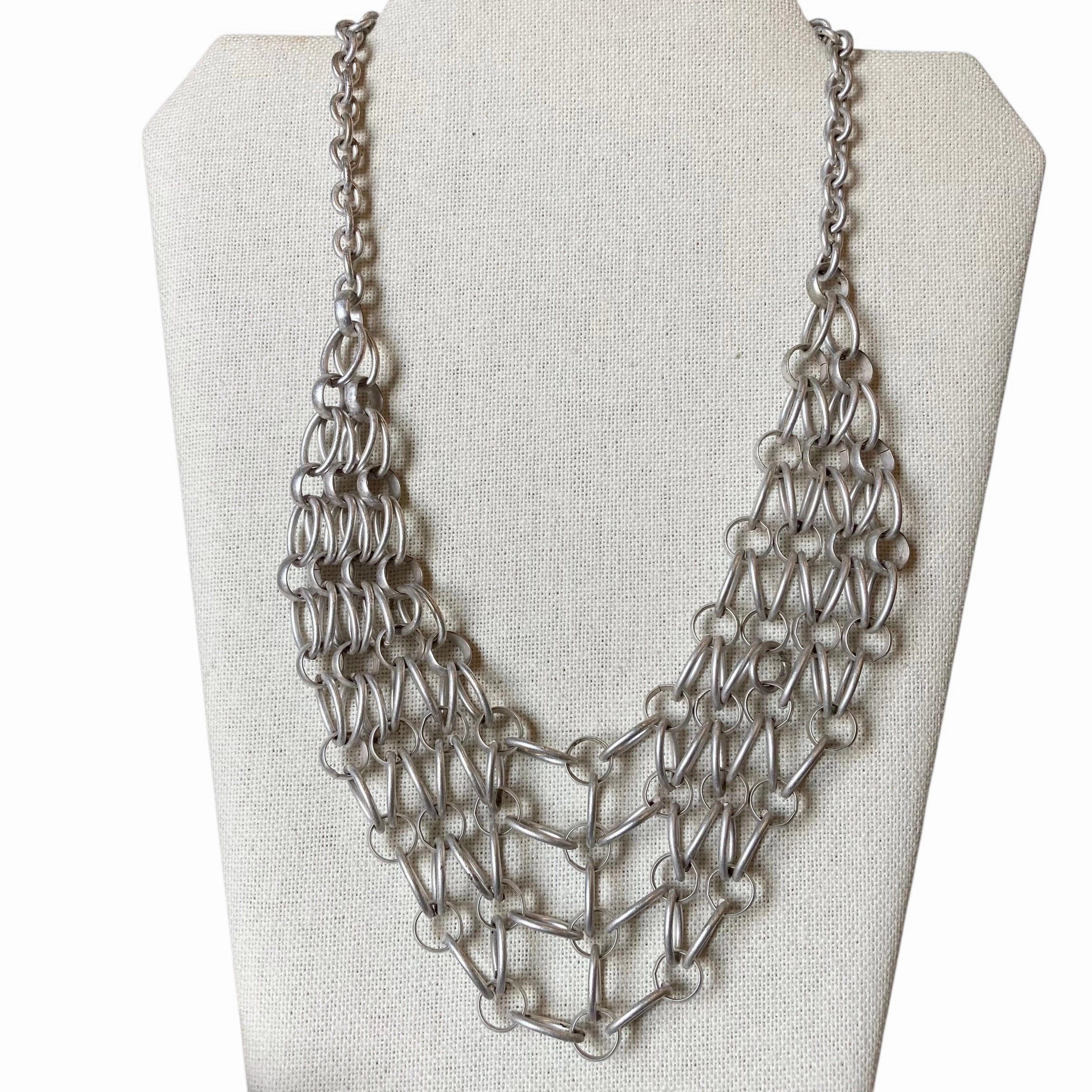 Necklace Statement In Silver