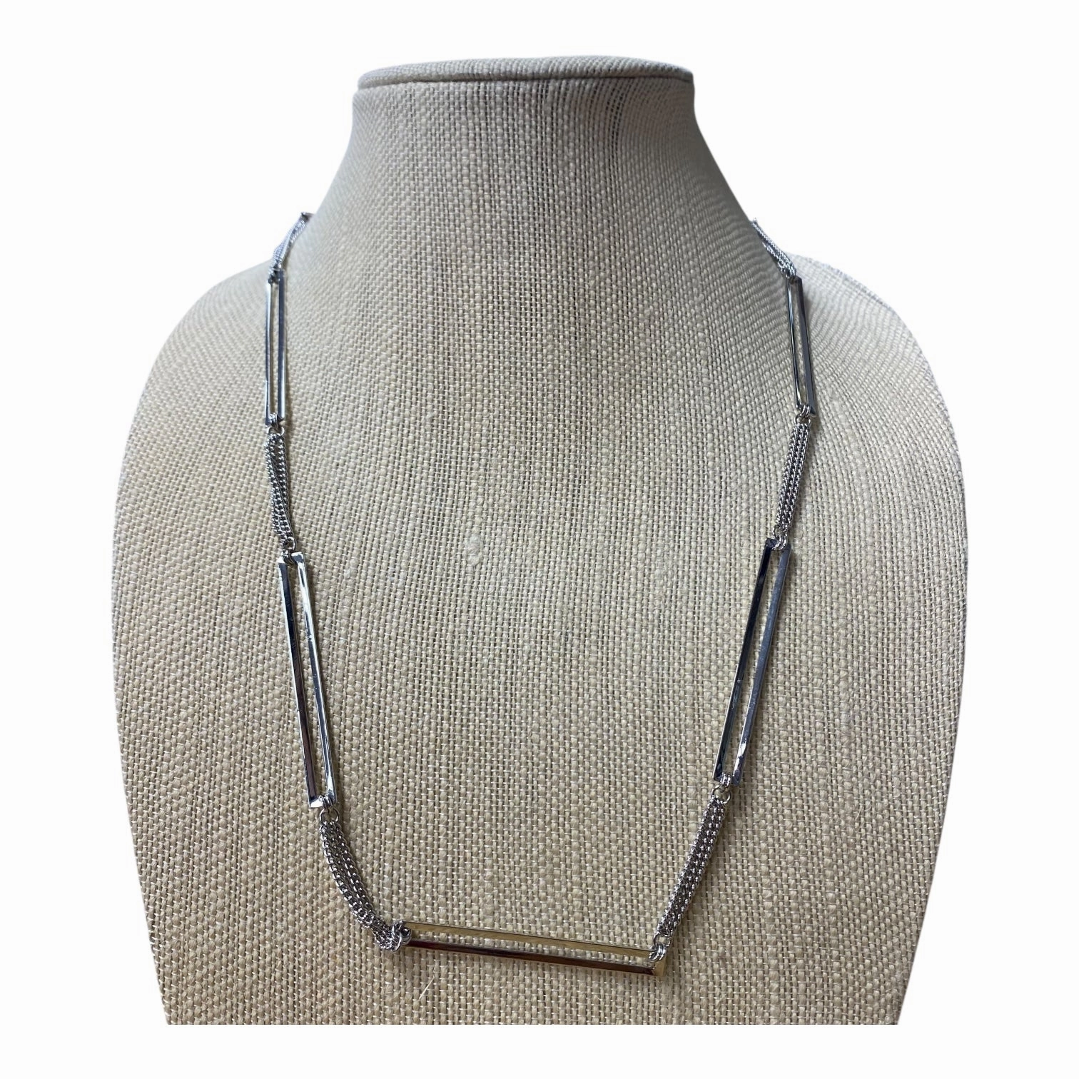 Necklace Statement  In Silver