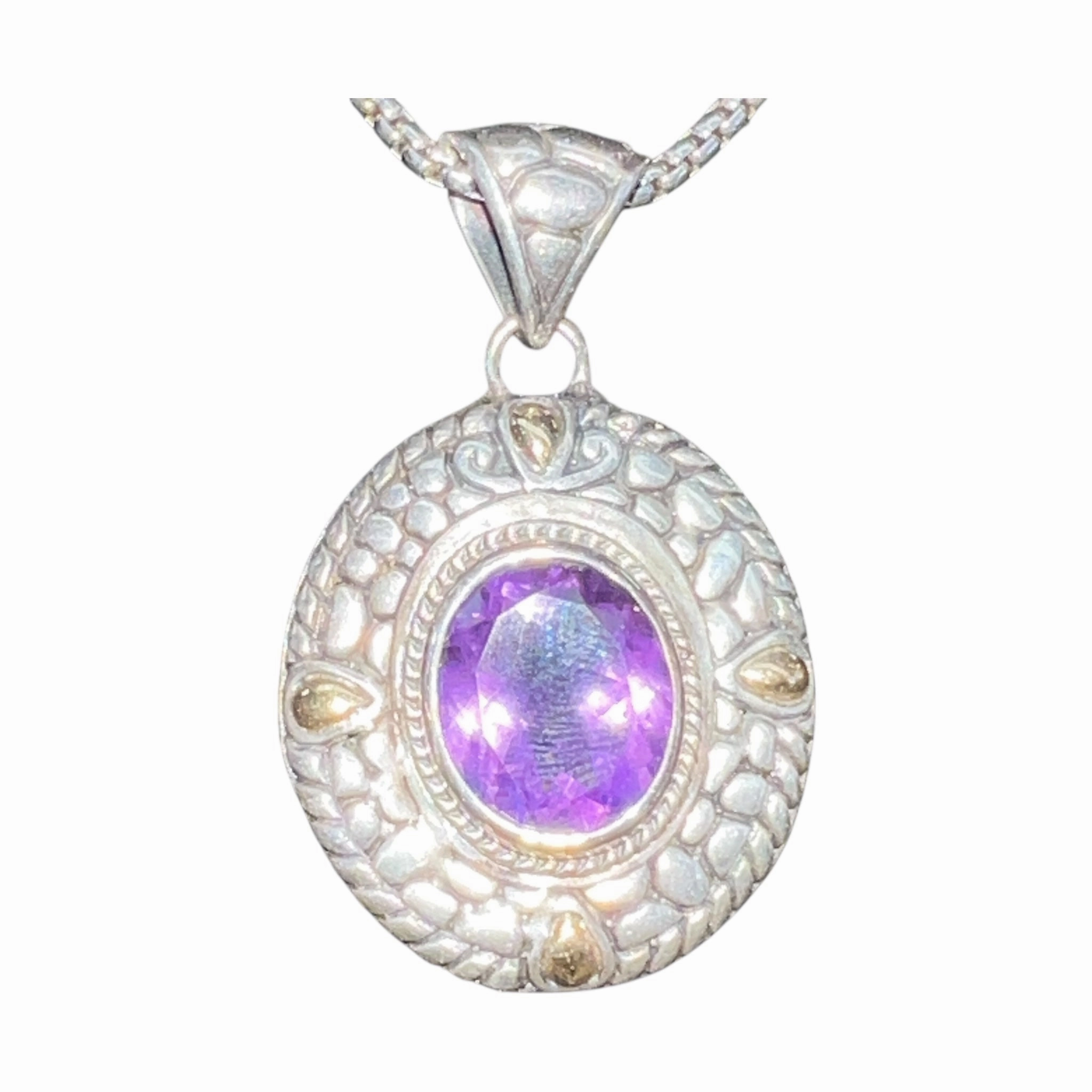 Necklace Sterling Silver  In Gold & Silver