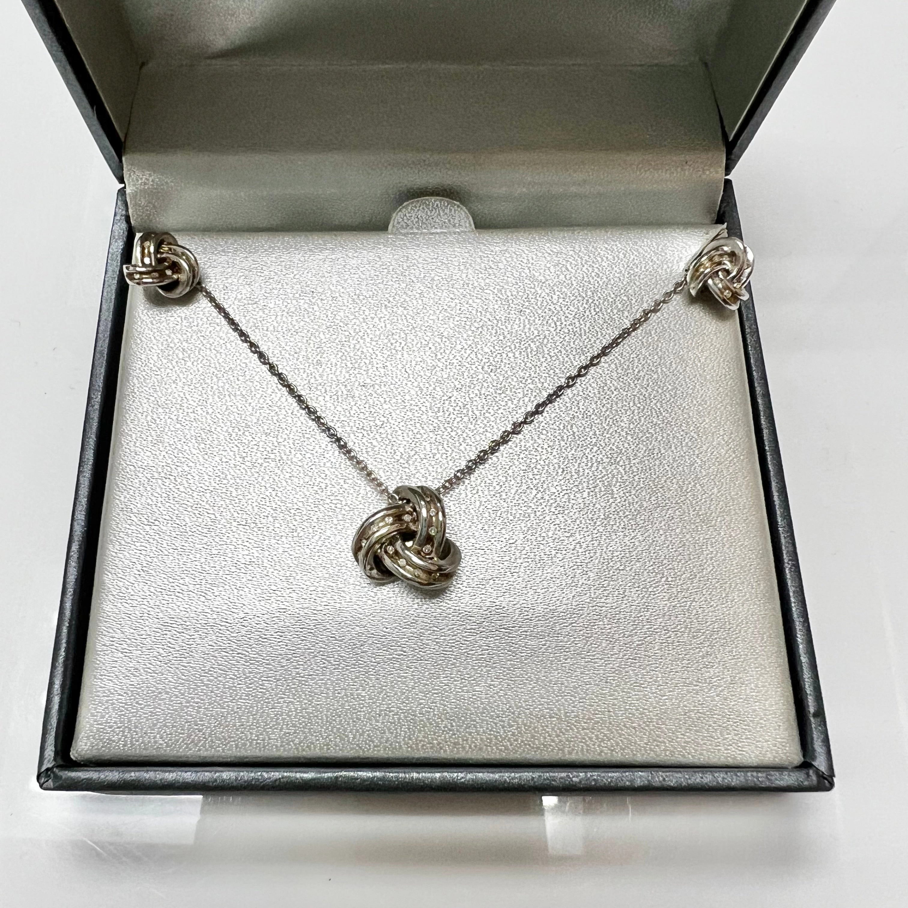 Necklace Sterling Silver, Size: 02 Piece Set