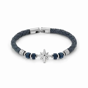 Nomination Atlante Bracelet, Windrose & Natural Stones, Synthetic Leather