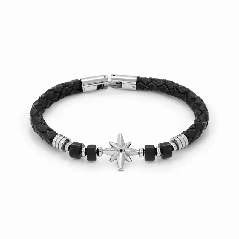 Nomination Atlante Bracelet, Windrose & Natural Stones, Synthetic Leather