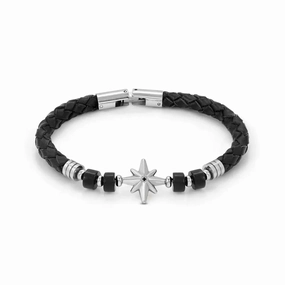 Nomination Atlante Bracelet, Windrose & Natural Stones, Synthetic Leather
