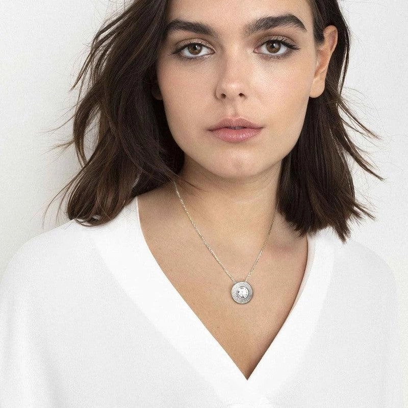 Nomination Aurea Necklace In Sterling Silver With Cz