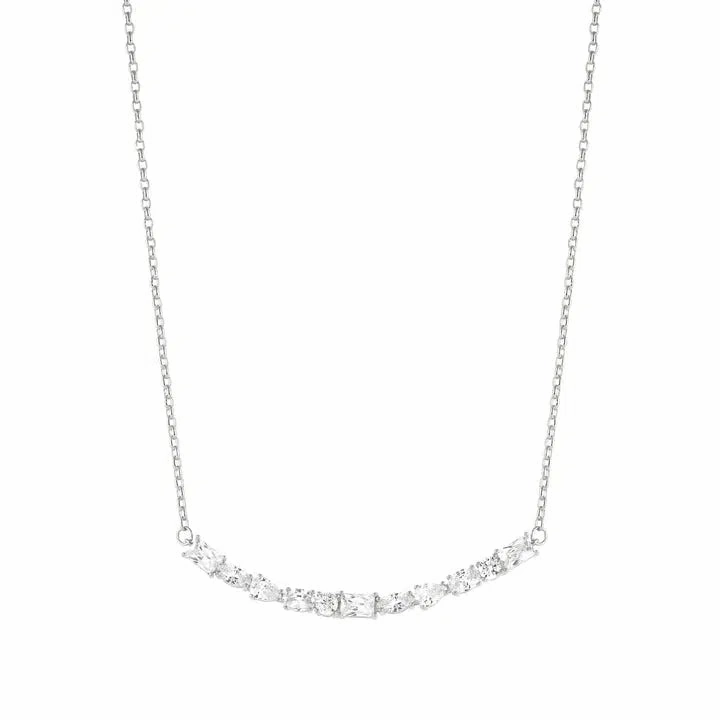 Nomination Colour Wave Necklace, Cubic Zirconia, Silver