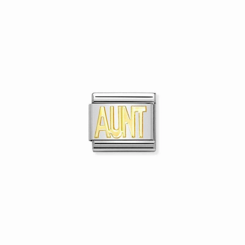 Nomination Composable Classic Link Aunt In 18K Gold