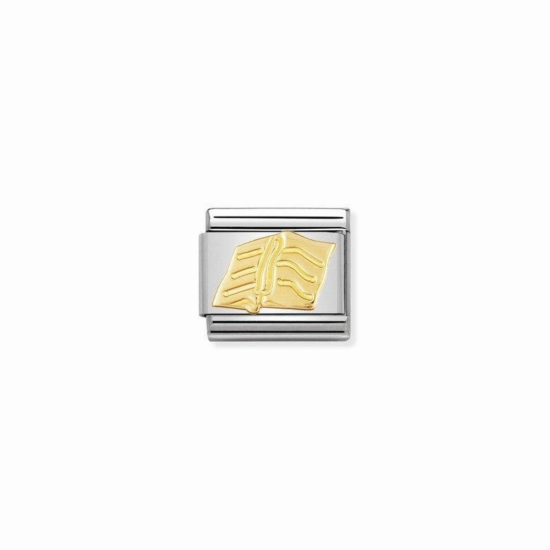 Nomination Composable Classic Link Book In 18K Gold
