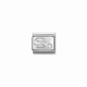 Nomination Composable Classic Link Cancer In Silver And Stone