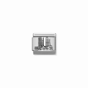 Nomination Composable Classic Link Twin Towers Silver