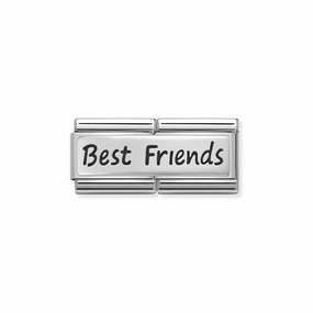 Nomination Composable Double Link Best Friends, Silver