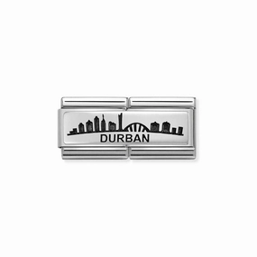 Nomination Composable Double Link Durban Skyline, Silver