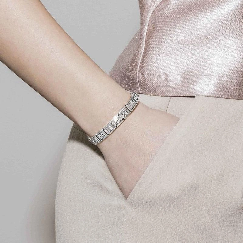 Nomination Composable Double Link Savanna Skyline, Silver