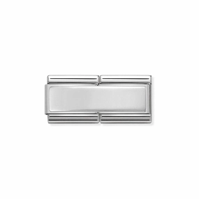 Nomination Composable Double Link Smooth Engravable, Silver