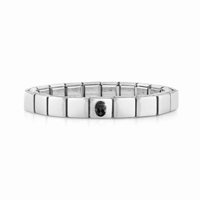 Nomination Composable Glam Bracelet, Black Cubic Zirconia, Silver