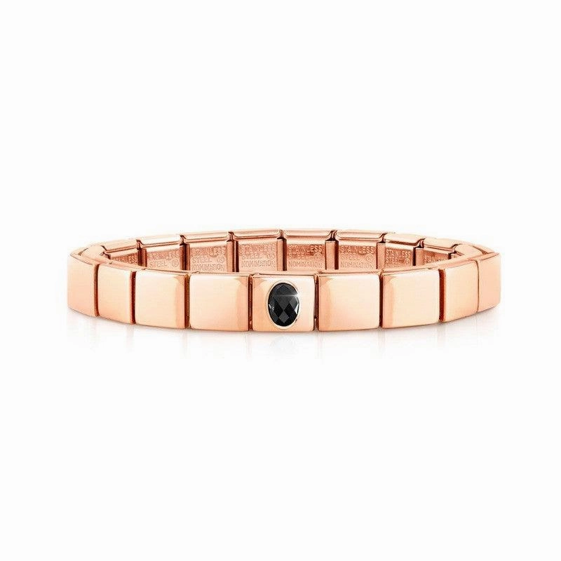 Nomination Composable Glam Rose Bracelet And Cubic Zirconia