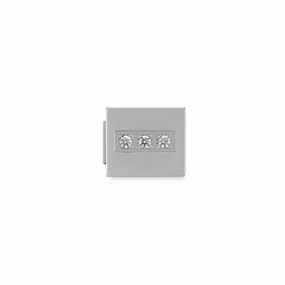 Nomination Composable Ikon Plate 3 White Link