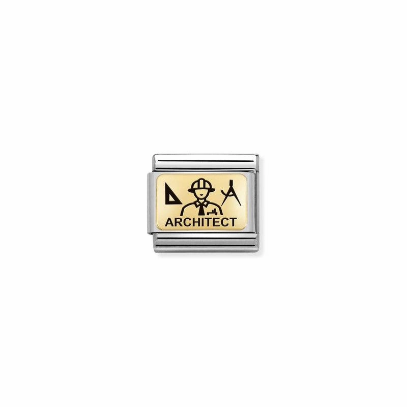 Nomination Composable Link Architect, 18K Gold
